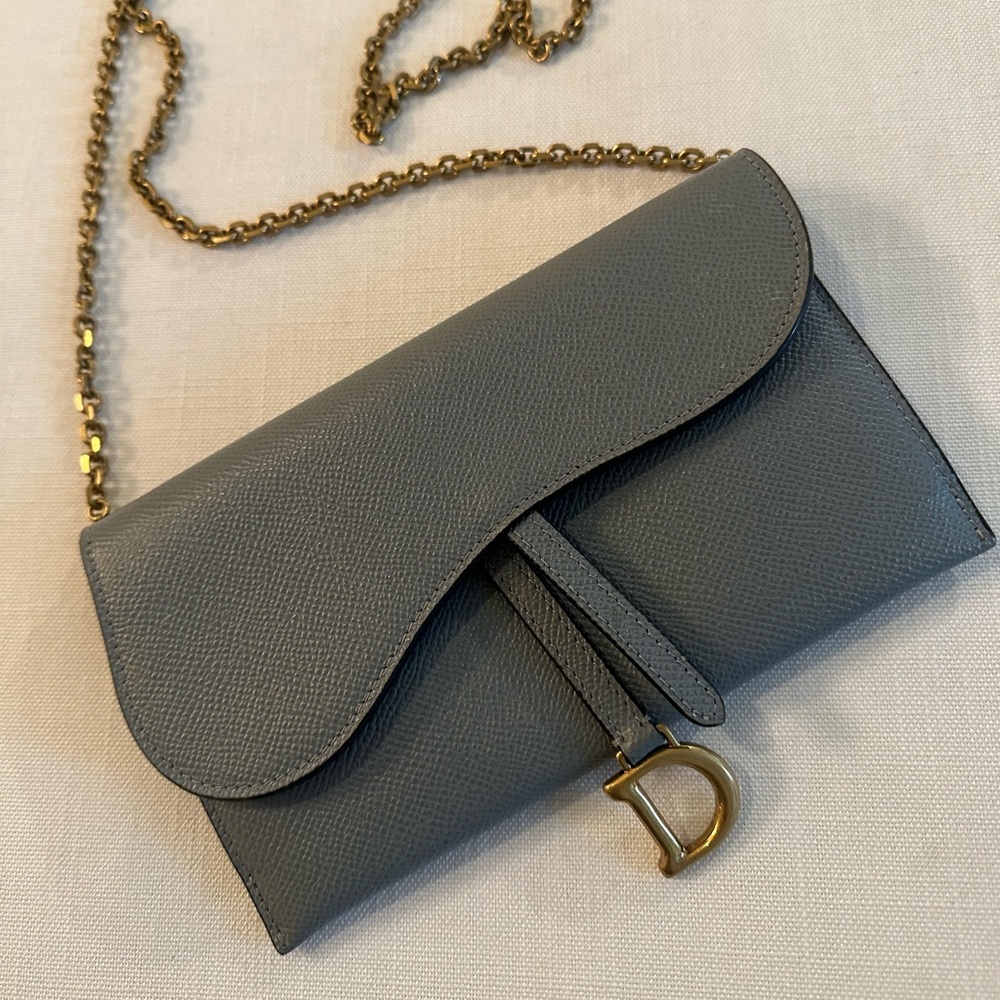 Dior saddle long wallet bag